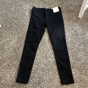 Abercrombie & Fitch jeggings, black, high rise, size 29 8R